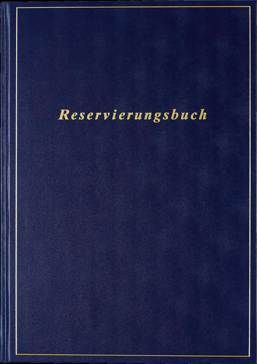 Actual product image Rido Book Calendar Reservation A4 1 day/2 pages Balacron dark blue 2025 (A4, German)