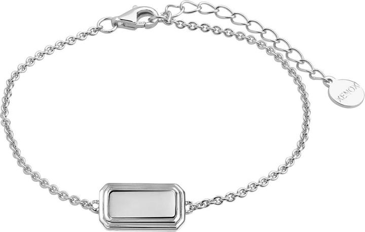 Xenox Framed Armband (20 cm, Silber 925)