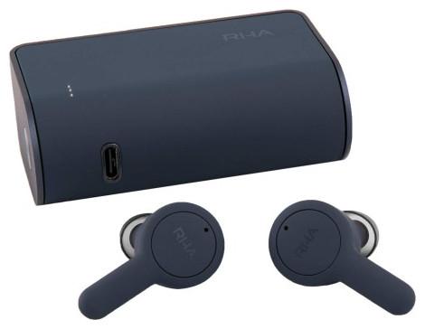 Produktbild RHA TrueConnect 2 True Wireless In-Ear-Kopfhörer mit Charging Case Navy (ANC, 35 h, Kabellos)