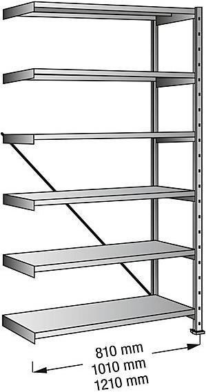 Produktbild kaiserkraft Cleana-Steckregal, Regalhöhe 2280 mm, 6 Böden