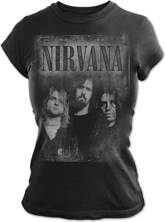 Immagine prodotto Nirvana Maglietta in cotone Faded Faces Donna/Ladies (XL)