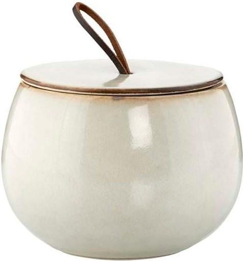 Lene Bjerre Aufbewahrung Amera Ø 13.5 cm, Sandweiss (10.5 x 13.5 cm)
