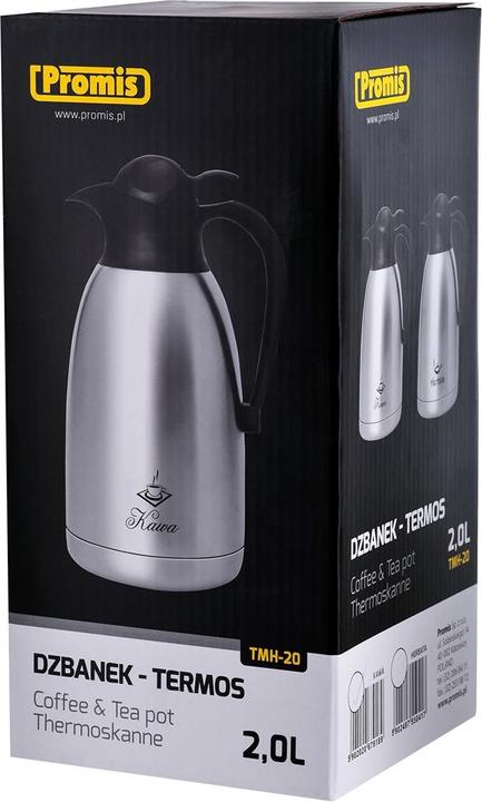 Productafbeelding Promis Tafel Thermos TMH-20BK Koffie 2 l Zilver (2 l)