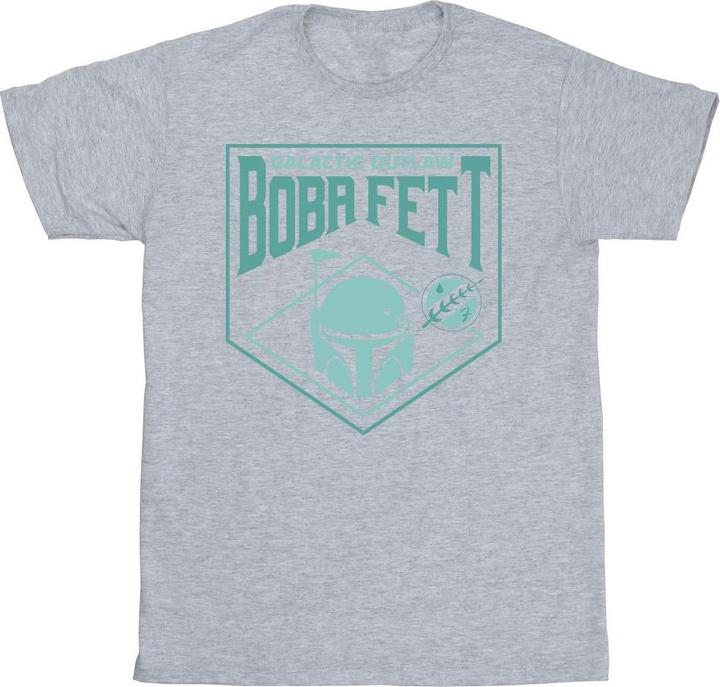 Star Wars The Book Of Boba Fett Galactic Helm Chest TShirt (S)