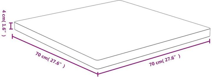 Immagine prodotto VidaXL Douglas (70 x 70 x 4 cm)
