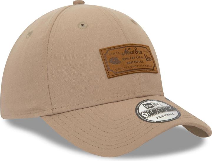 Actual product image New Era 9Forty Adjustable Cap Heritage Brand Patch Ash Brown