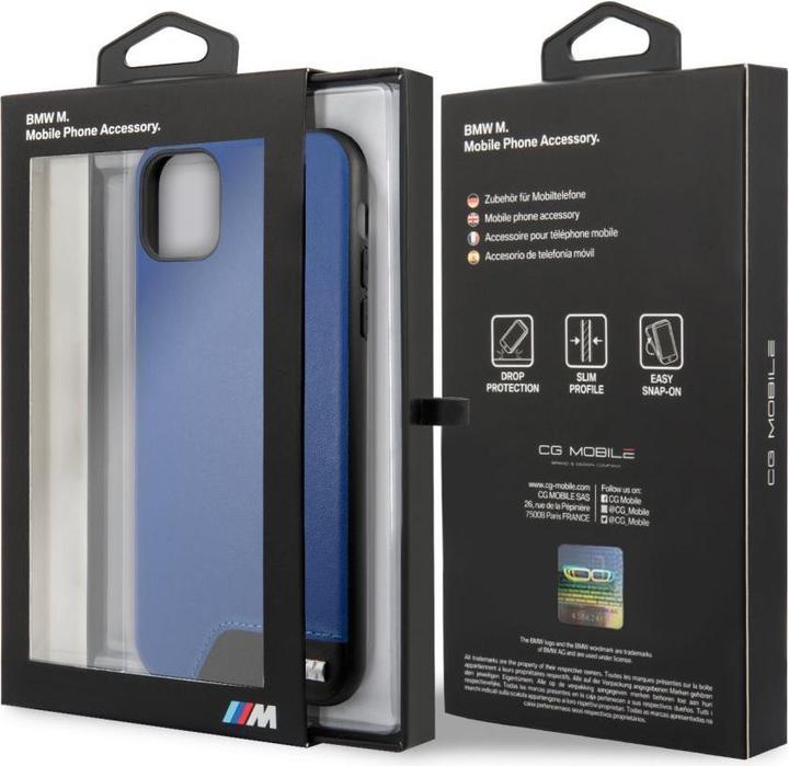 Actual product image BMW iPhone 11 Pro Max Hardcase Smooth PU Leather (Apple iPhone 11 Pro Max)