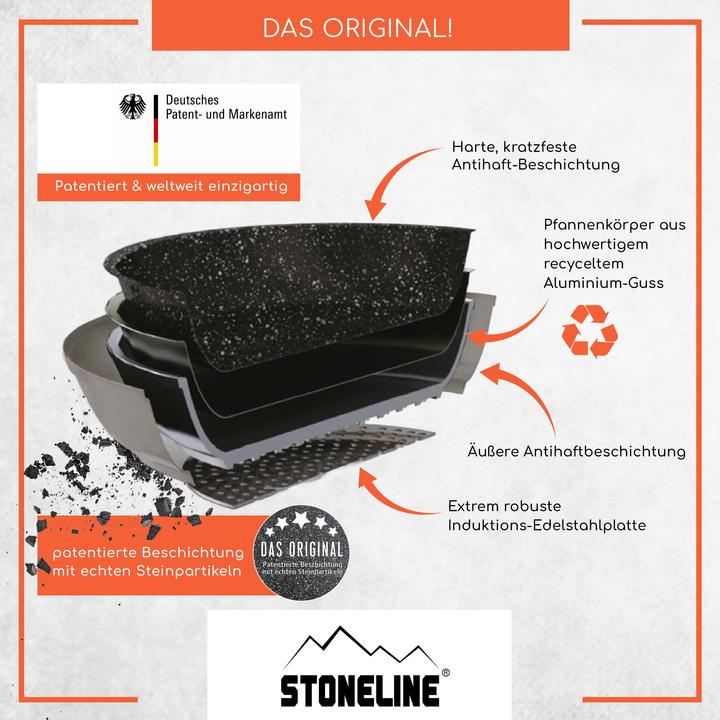 Produktbild Stoneline Imagination PLUS Schmorpfanne 28cm (28 cm, Bratpfanne, Aluminium)