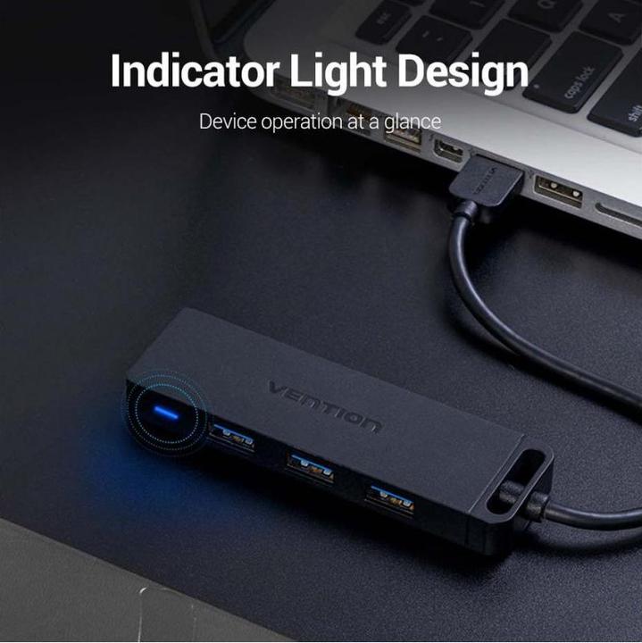Image du produit Vention Hub 4 ports USB 3.0 0,15 mètre (4 ports)