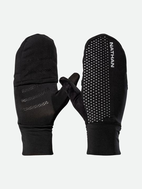 Actual product image Nathan Hyper Night Reflective Convertible Mitt Glove running gloves (S)