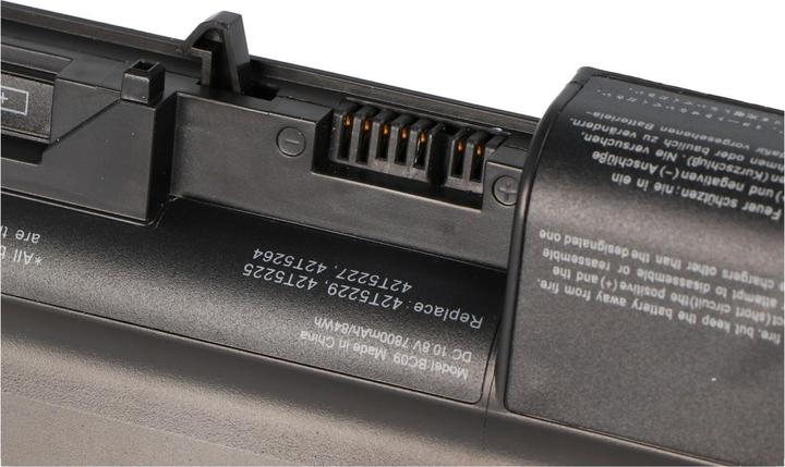 Actual product image AccuCell Battery suitable for IBM/Lenovo ThinkPad R400 series, Li-Ion, 10.8V, 7800mAh, 84.2Wh, black (7800 mAh)