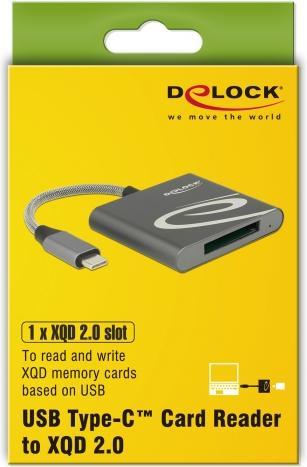 Actual product image Delock Card Reader External USB-C for XQD 2.0 memory cards (USB-C)