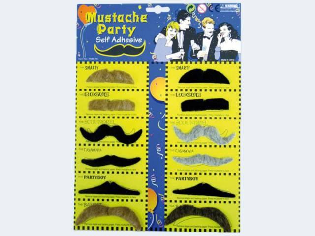 Actual product image Festartikel Müller MÜLLER beard set of 12 black