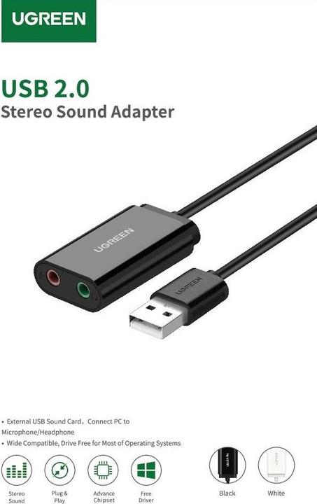 Produktbild Ugreen External Sound Adapter 30724 (USB)