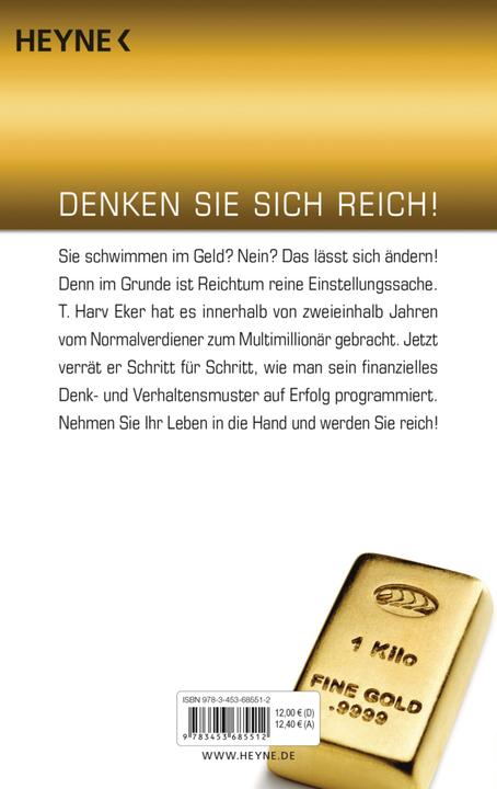 Produktbild So denken Millionäre (Deutsch, T. Harv Eker, 2010)