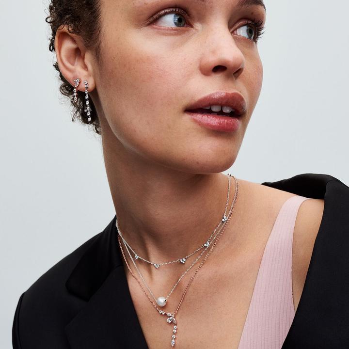 Immagine prodotto Pandora Collana con cuore a tripla pietra (Argento 925, 45 cm)