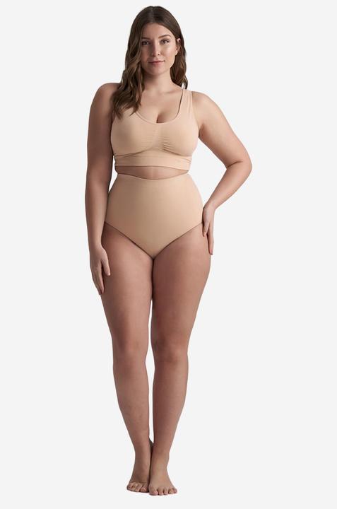 Actual product image Bye Bra Shapingslip Soft Touch Seamless High Waist Brief (L, Single pack)