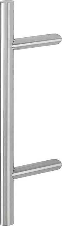 Actual product image Hoppe Push handle E5012 angled push bar L 500 mm hole spacing 300 mm stainless steel