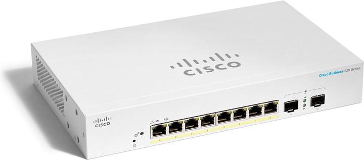 Immagine prodotto Cisco CBS220-8P (8/2 porte Gigabit, 65W PoE+) (10 Porti)