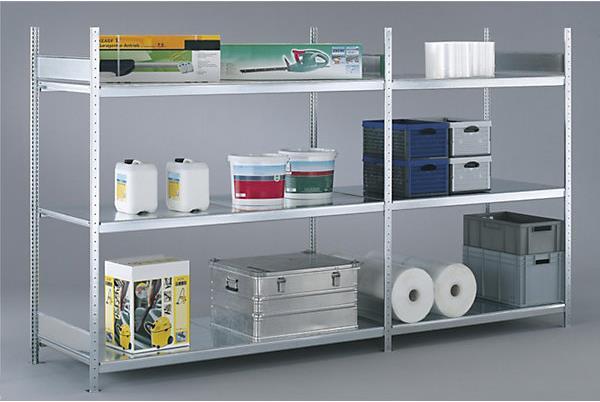 Produktbild Schulte Lagertechnik Weitspannregal, mit Stahlboden, Höhe 2500 mm