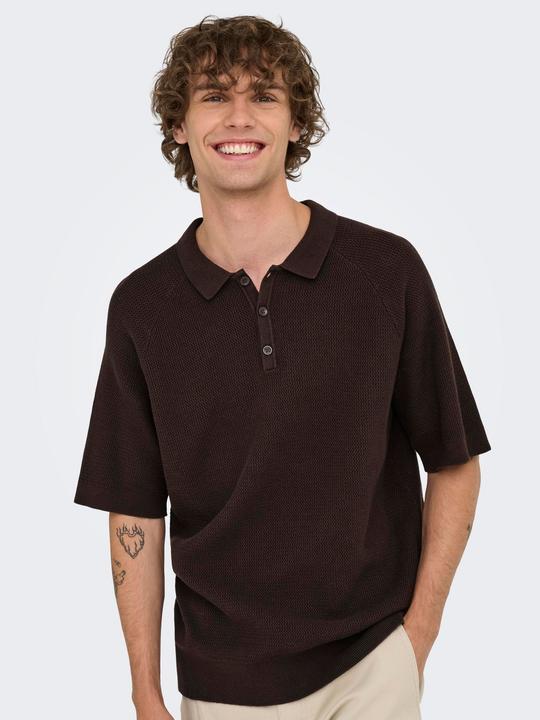 Actual product image Only & Sons ONSJAMES Gestricktes Poloshirt Polo (M)