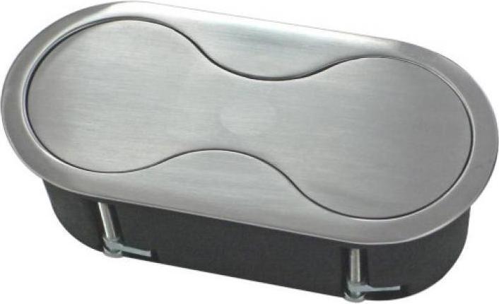 Immagine prodotto Thebo Presa da incasso in acciaio inox Presa da cucina 2x Schuko *552702