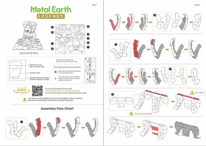 Nährwerte und Zutaten Metal Earth 3D-Rätsel Guardians of the Galaxy: Gamora