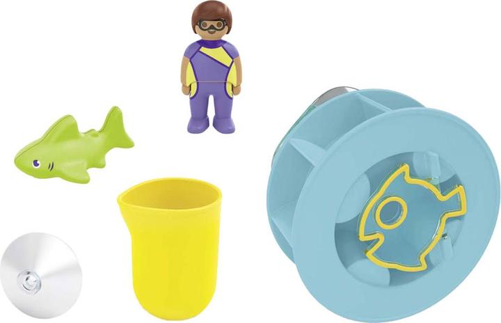 Image du produit Playmobil Roue à tourbillons d'eau avec bébé requin (71688, Playmobil Junior)