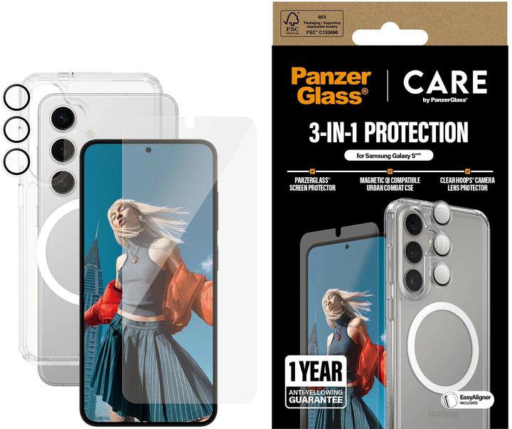 Produktbild PanzerGlass Care (1 Stück, Samsung Galaxy S25)