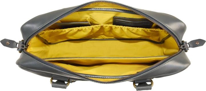 Produktbild Buckle & Seam Aktentasche Everett Anthrazit/Gelb