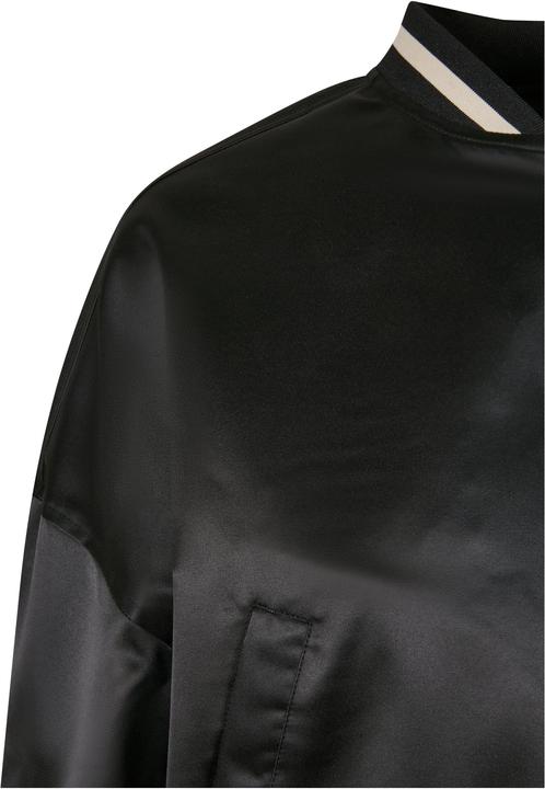 Actual product image Urban Classics Ladies Short Oversized Satin College Jacket (5XL)