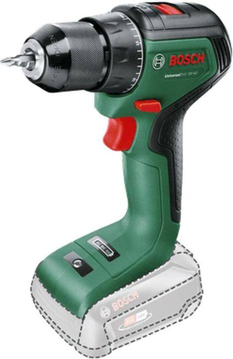 UniversalImpact 18V-60 cordless drill/driver, 1x universal screwdriver attachment