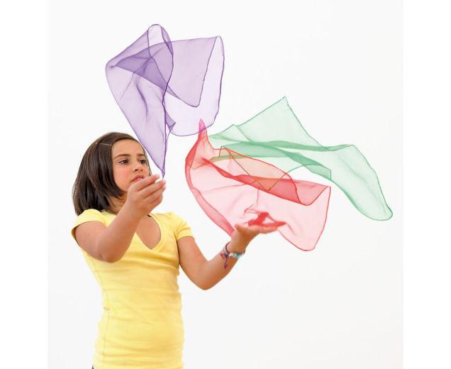 Produktbild Betzold 10 Chiffon-Tücher in 10 Farben
