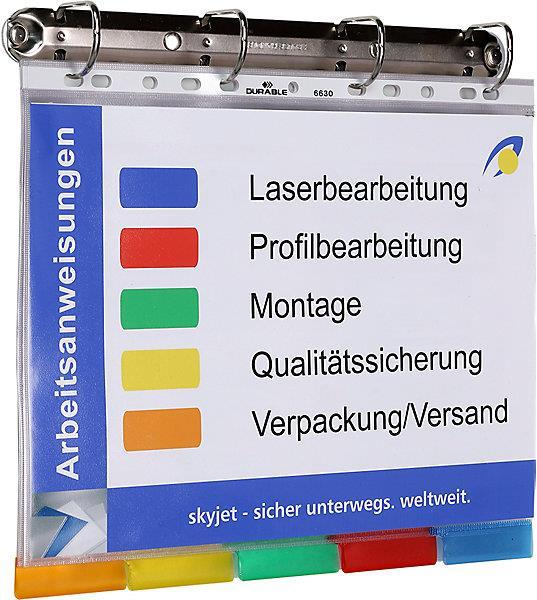 Actual product image kaiserkraft 4-fold ring mechanism set DIN A4