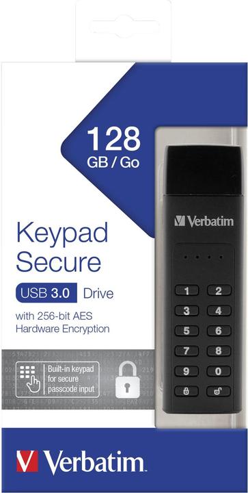 Image du produit Verbatim Keypad Secure (128 Go, USB-A)