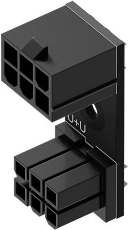 Actual product image Singularity Computers Computers 6-Pin PCIe 180 Degree Adapter U+U