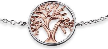 Immagine prodotto Engelsrufer Bracciale albero della vita (18 cm, Argento 925 placcato in platino)