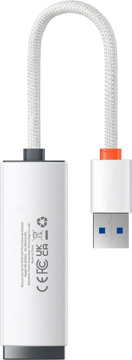 Baseus Lite Series USB to RJ45 network adapter (white) (USB 2.0, RJ45 (1x))