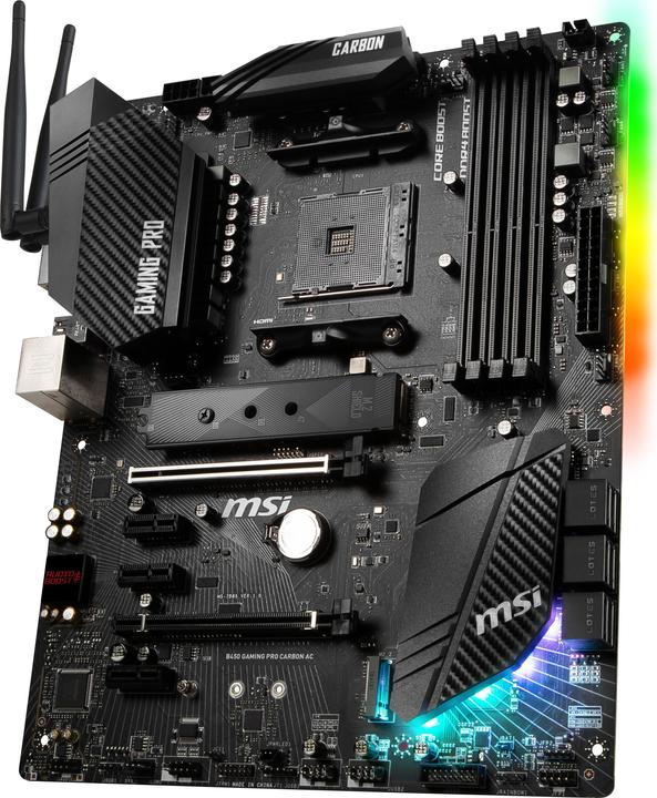 Image du produit MSI B450 Gaming Pro Carbon AC (AM4, AMD B450, ATX)