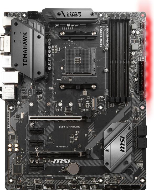 Produktbild MSI B450 Tomahawk (AM4, AMD B450, ATX)