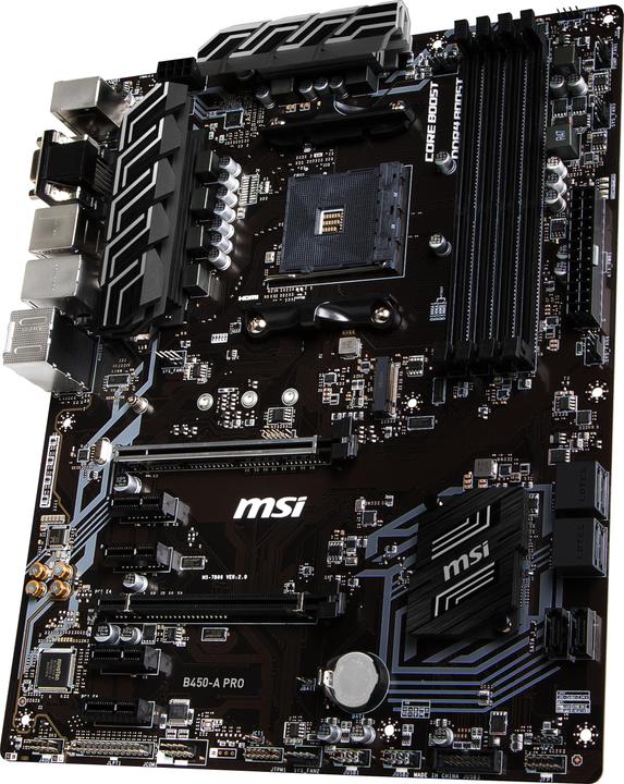 Actual product image MSI B450-A Pro (AM4, AMD B450, ATX)