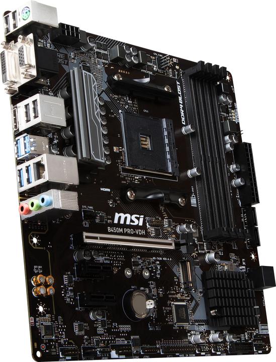 Produktbild MSI B450M Pro-VDH V2 (AM4, AMD B450, mATX)