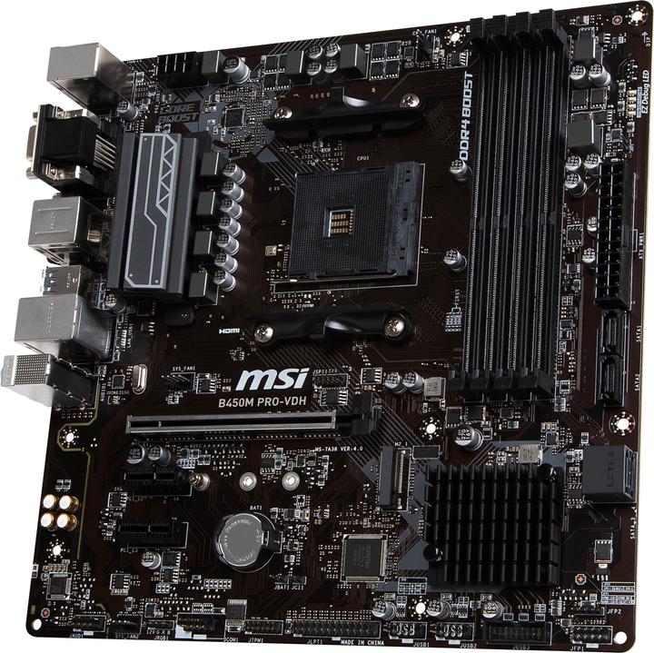 Produktbild MSI B450M Pro-VDH V2 (AM4, AMD B450, mATX)
