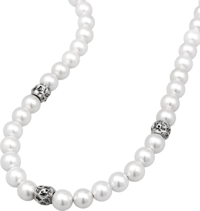 Immagine prodotto Haze & Glory Halskette Muschelperle Organic Beads 925 Silber (Argento 925, Nessuna pietra, Acciaio inossidabile, Perle di conchiglia)
