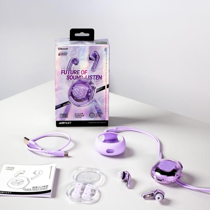 Image du produit Acefast Écouteurs TWS T8, Bluetooth 5.3 (NC, 7 h, Filaire)