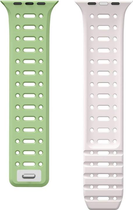 Produktbild Cover-Discount Apple Watch 44/45/46/49mm - Silikon Sportarmband zweifarbig (Silikon)
