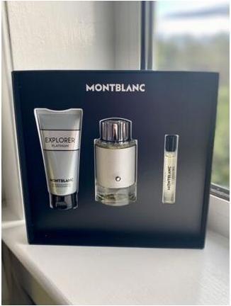 Actual product image Montblanc Set Explorer Platinum, Barbati, Eau De Parfum 100ml Eau De Parfum 7.5ml Gel De Dus 100ml (Eau de parfum, 100 ml)