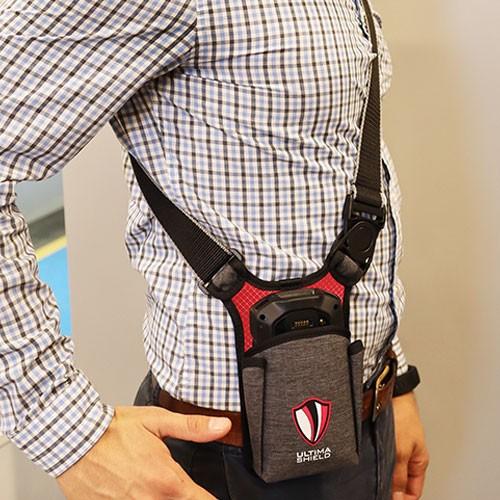 Actual product image Ultimacase Sling and waist belt customised holster for Zebra TC51/56 & TC52/57 with or without