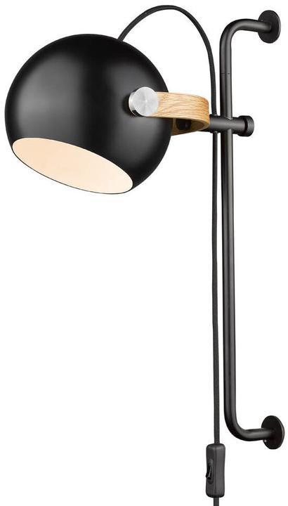 Produktbild Halo Design Flexible Wandlampe D.C. II Schwarz/Eiche (E27)