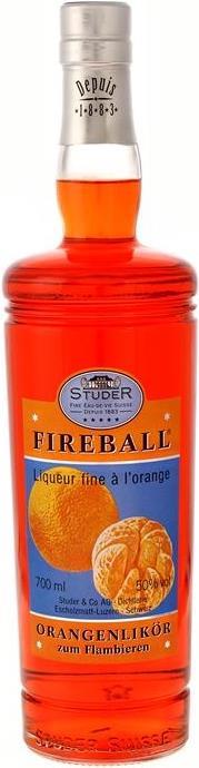 Studer 1883 Studer Fireball Orangenlikör zum Flambieren (1 x 70 cl)